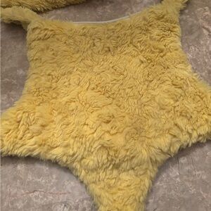 Yellow Fuzzy Faux Fur Top